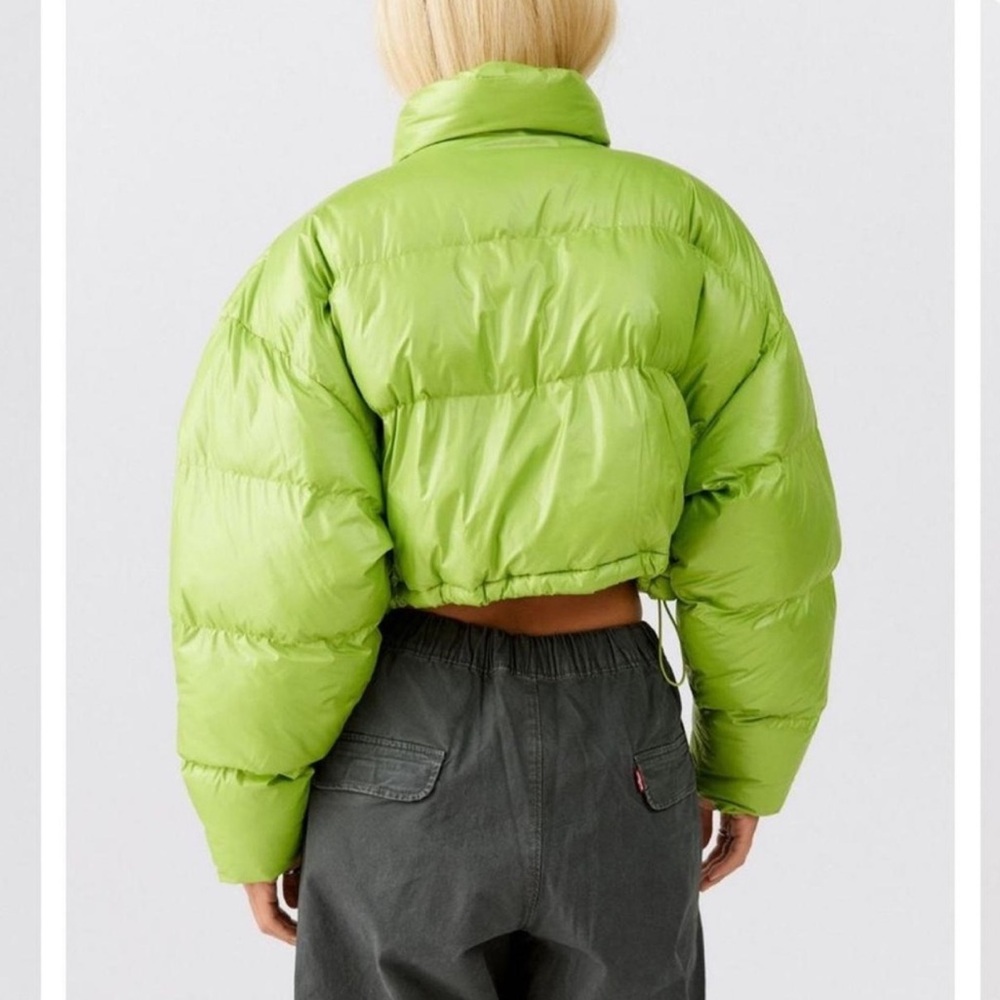 Urban outfitters green puffer jacket small